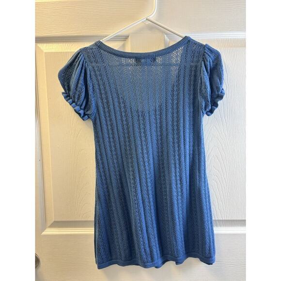 Blue Y2K Babydoll Sweater M - Picture 3 of 5